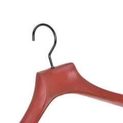 Customized leather hanger luxury wooden suit hangers