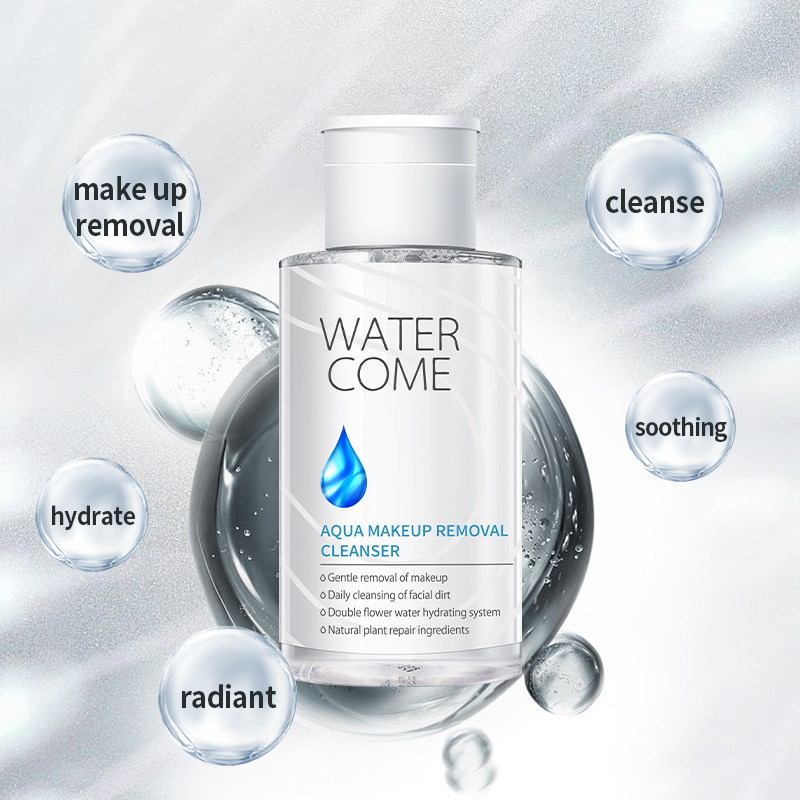 WATERCOME Certified cruelty-free fluid makeup remover Private Label Liquid Gentle Cleansing Face Make Up Remover