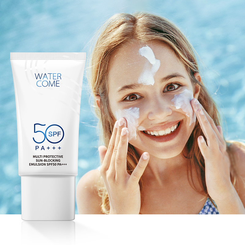 WATERCOME Facial Sunscreen Spf 50 pa Skin Whitening Sun Protection Lotion Custom Logo Sunblock Moisturizing Sunscreen