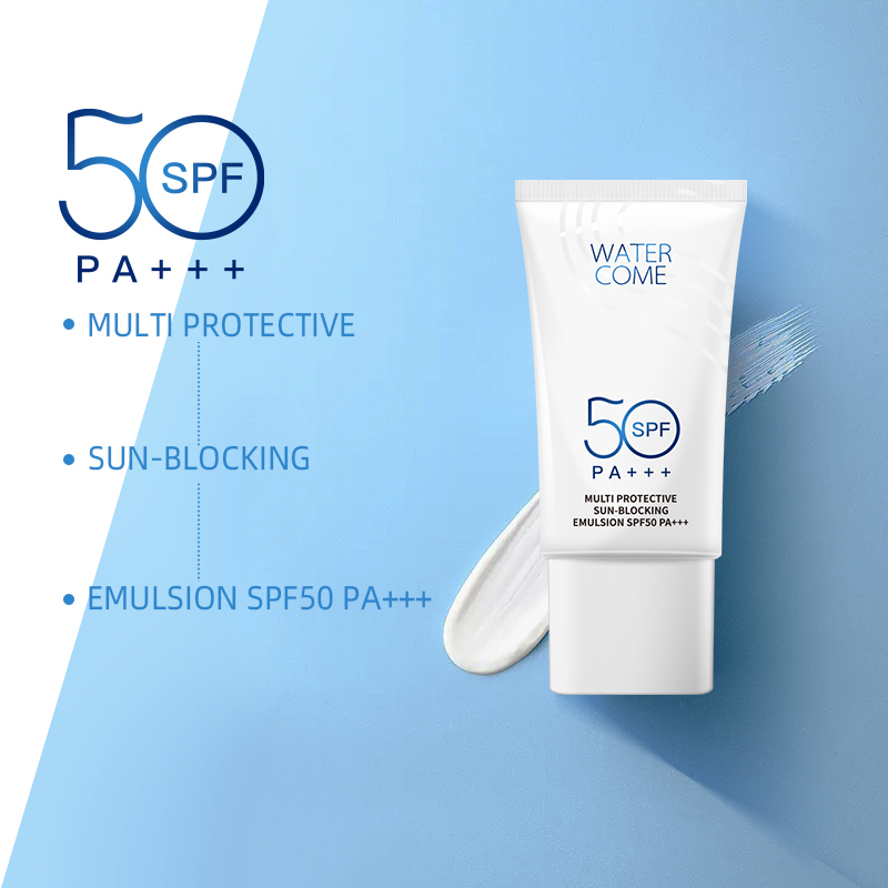 WATERCOME Facial Sunscreen Spf 50 pa Skin Whitening Sun Protection Lotion Custom Logo Sunblock Moisturizing Sunscreen