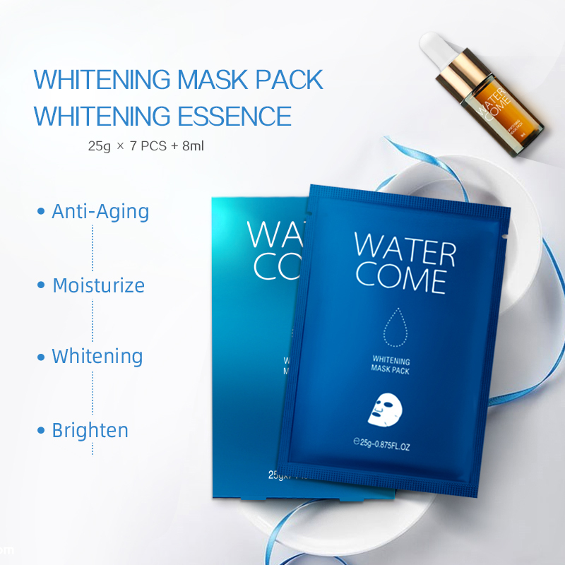 WATERCOME Private Label Cosmetic Whitening Hydrating Beauty Face Sheet Mask Natural Organic Fruit Facial Mask