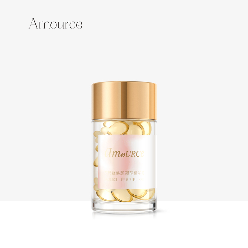 Amource Face Care Brightening Revatalizing Capsule Essence Anti-Wrinkles Anti-Oxidant Anti-Sugar 0.5g*30pcs