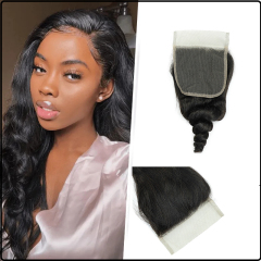 Luke Hair 4x4 Medium Lace Loose Wave Closure