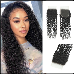 Luke Hair 4x4 Transparent Lace Italian Curly Closure