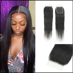 Luke Hair 4x4 Transparent Lace Straight Closure