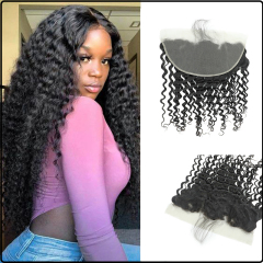 Luke Hair 13x6 Transparent Lace Deep Wave Frontal