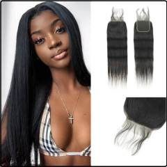 Luke Hair 4x4 Medium Lace Straight Closure