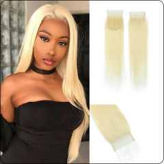 Luke Hair 613 4x4 Transparent Lace Closure Straight