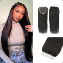 Luke Hair Raw Hair 4x4 Medium Lace Closure Straight