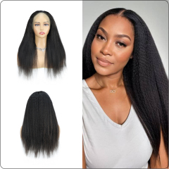 Medium Brown Full Lace Kinky Straight Wigs