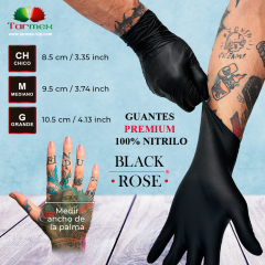 Guantes Premium Nitrilo 10 Cajas Black Rose