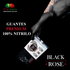 Guantes Premium Nitrilo 10 Cajas Black Rose