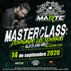 MASTERCLASS MARTZ - Dominando las Sombras Black and Grey: 14 de septiembre 2026