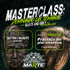 MASTERCLASS MARTZ - Dominando las Sombras Black and Grey: 14 de septiembre 2026