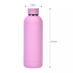 Stock Smooth Matte Finish Leak Proof BPA free Colored Stainless Steel Drink Water Bottle Custom LOGO