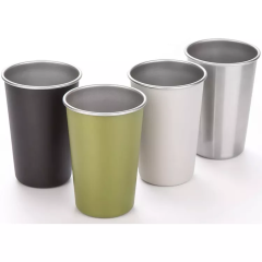 Pint Metal Drinking Glasses Cups