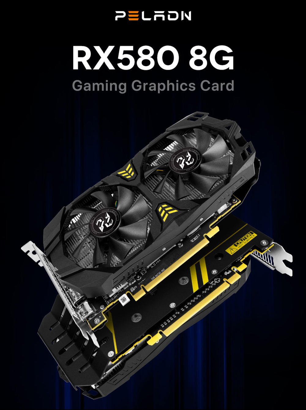 PELADN, RX 580 Graphics Card, Graphics Card, Gaming Graphics Card, Video Card