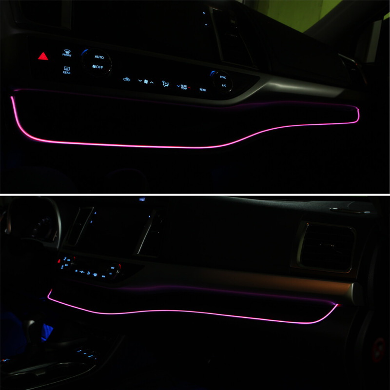 Highlander 2015-2020 1M/39Inch Car LED Strip Light, Neon Panel Gap String Strip Light Interior Decor Atmosphere Strip Lamp PVC Glowing Wire Lamp