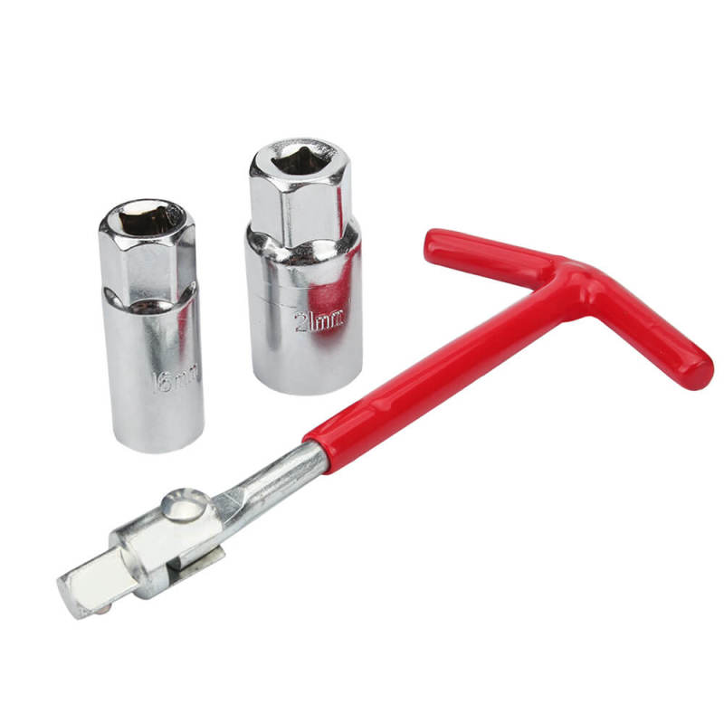 Spark Plug Wrench With 16mm &amp; 21mm Spark Plug Socket