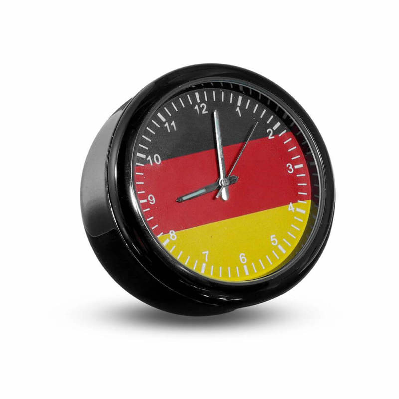 Car Luminous Quartz Clock British German Flag