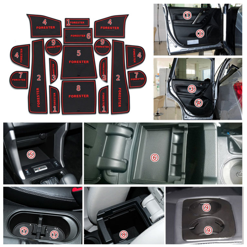 Subaru Forester 2014-2018 Non Slip Mat 18PCS