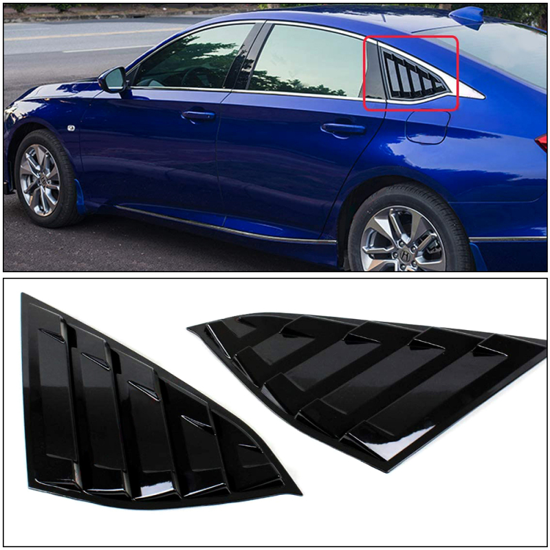 Honda Accord Sedan 2018-2020 Sport Style Rear Window Louvers