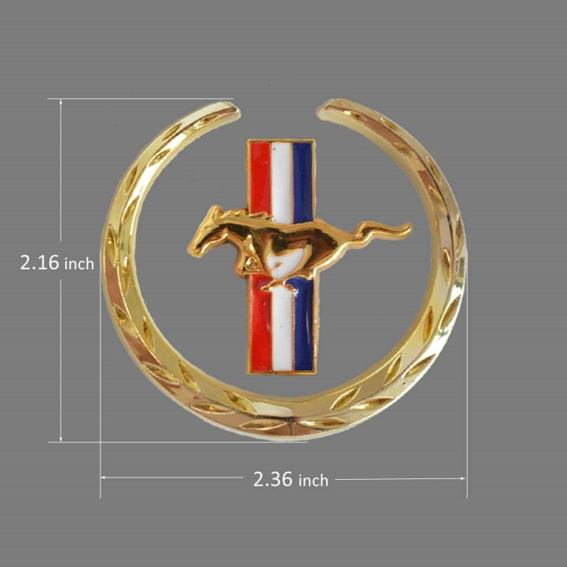Car Emblem for Ford Mustang Front Grille & Fender Side Sticker