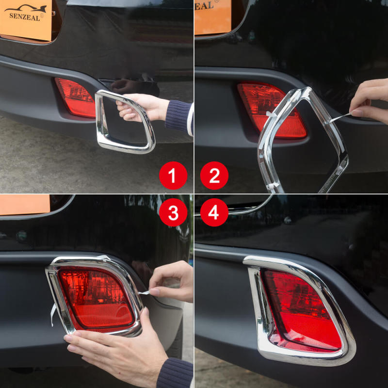 Toyota Highlander 2017-2019 Front + Rear Fog Light Cover Trim