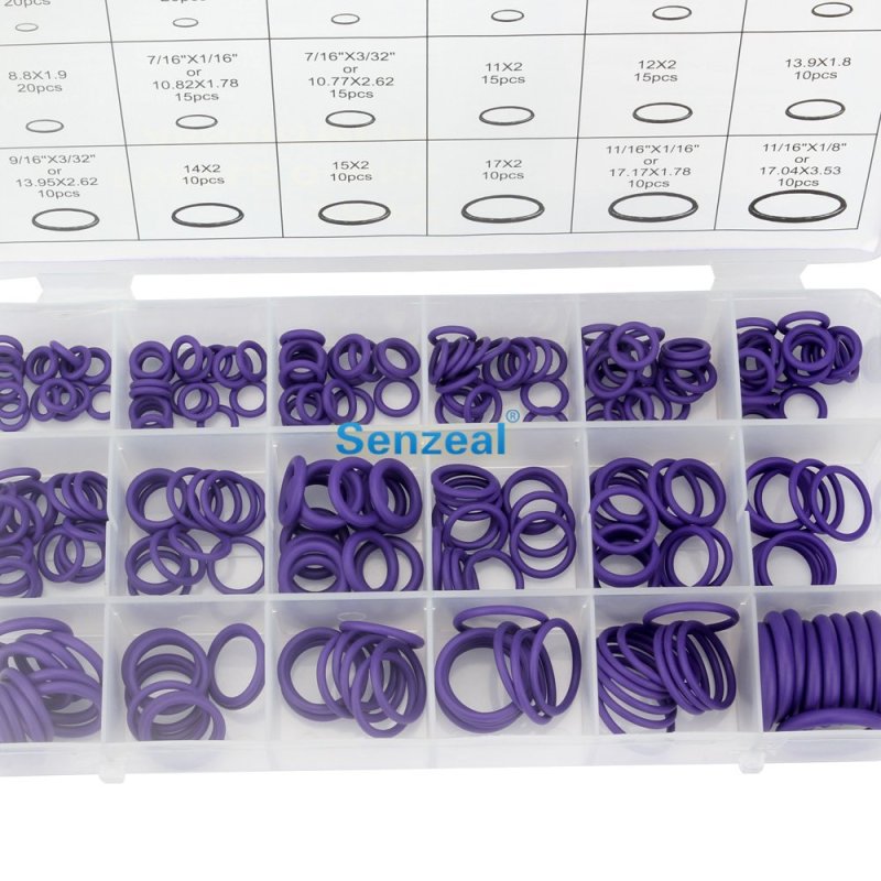 270pcs Rubber O Rings Kit 18 Sizes