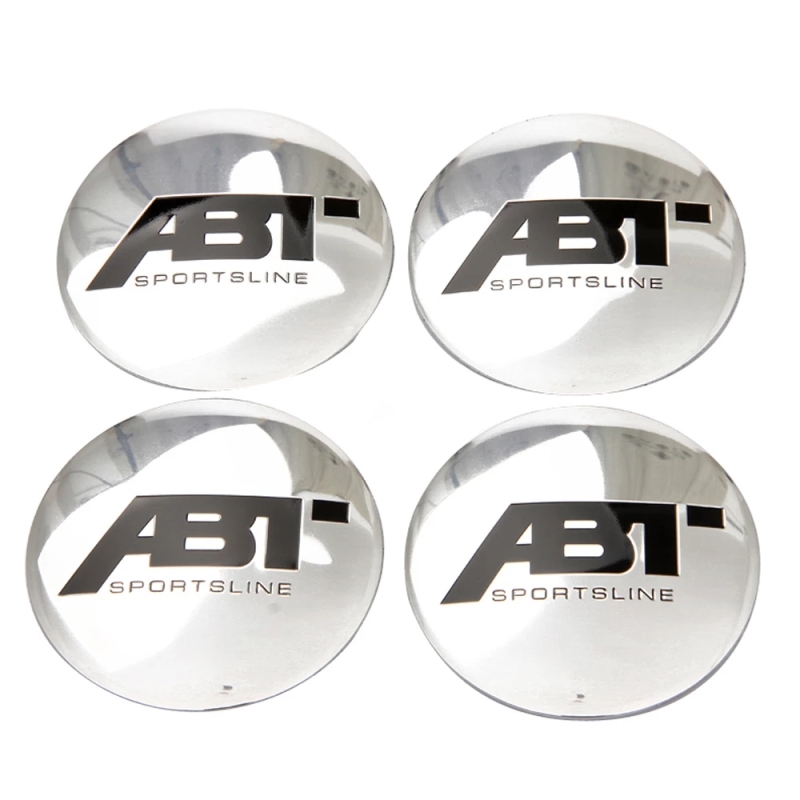 56mm ABT Logo Wheel Center Hub Caps Stickers For Volkswagen Tiguan Passat VW Polo 6 Golf 4 GTI Beetle Bora