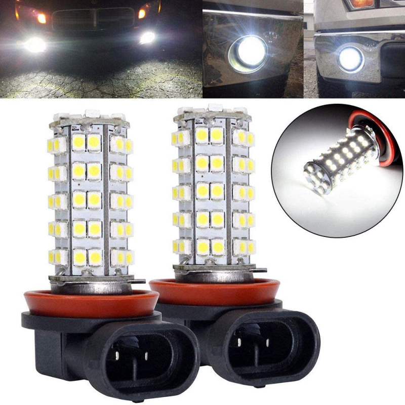 2x Automobile LED Fog Lamp H1 H3 H4 H7 H8 H11 9005 9006 3528 1210 68SMD Driving Lamp Light