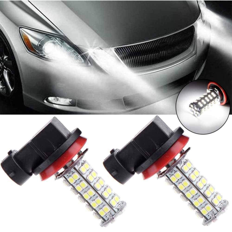 2x Automobile LED Fog Lamp H1 H3 H4 H7 H8 H11 9005 9006 3528 1210 68SMD Driving Lamp Light