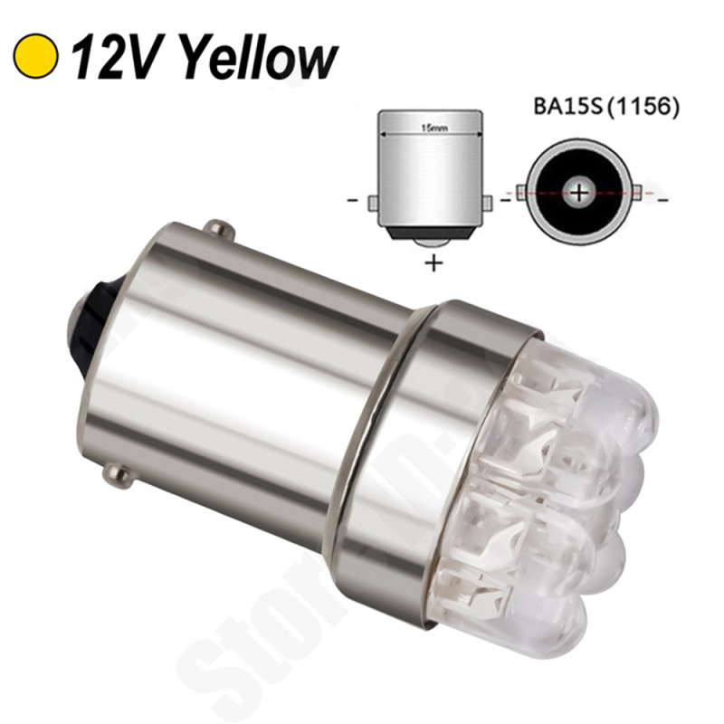 10x P21W 1156 7506 1141 1003 LED Bulb Car Turn Signal Light Backup Reverse Tail Rear Lights RV Lights
