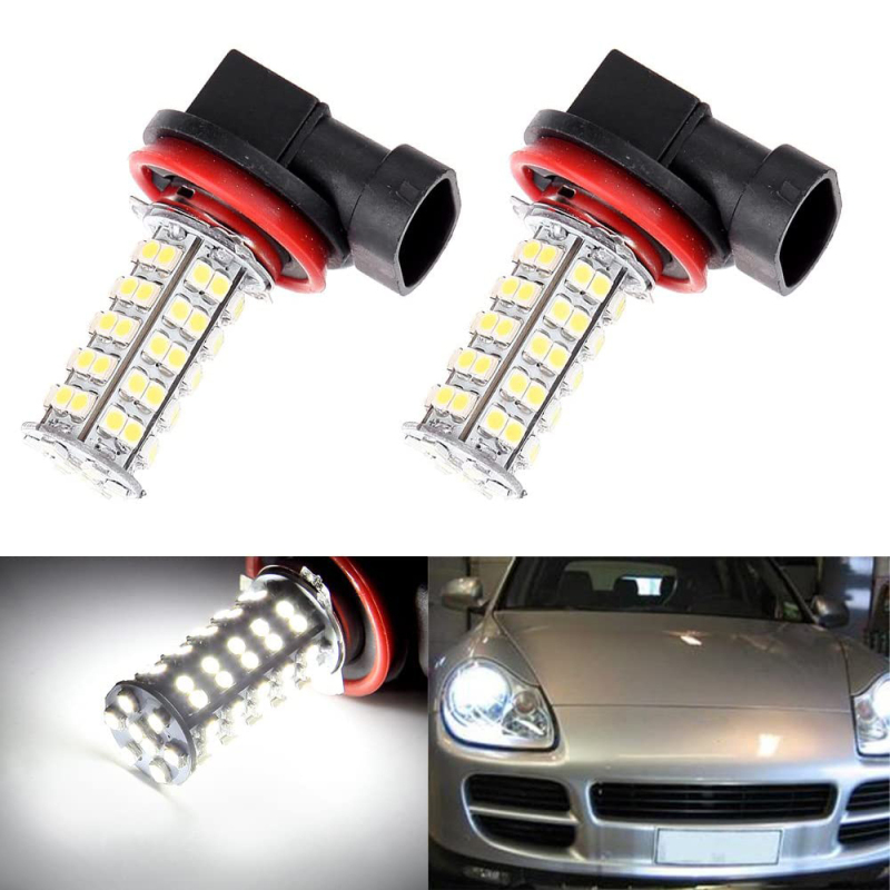 2x Automobile LED Fog Lamp H1 H3 H4 H7 H8 H11 9005 9006 3528 1210 68SMD Driving Lamp Light