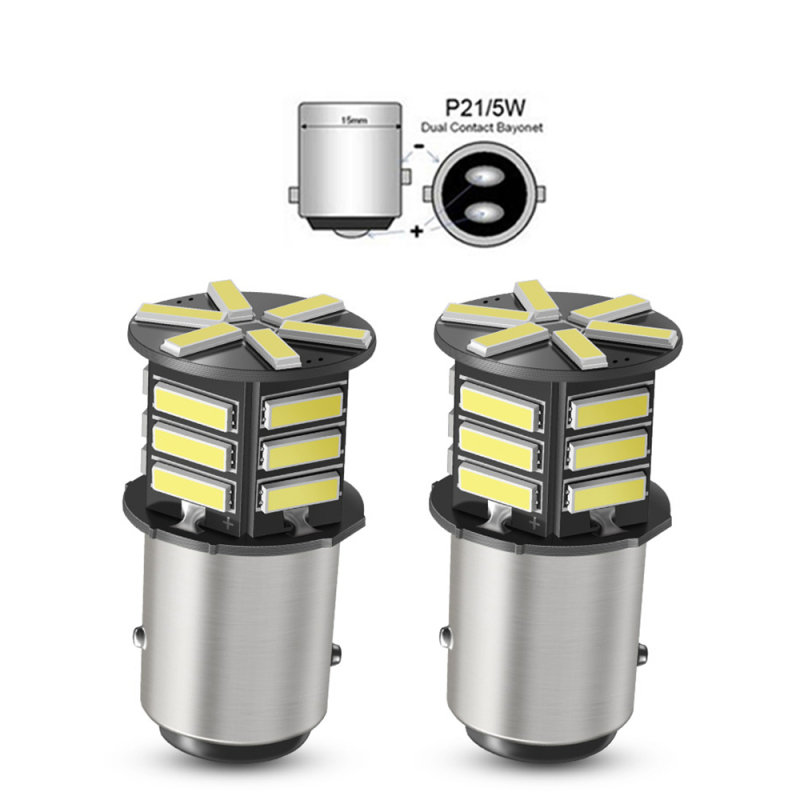 2x BA15S 1156 LED 1157 BAY15D Bulbs 2W for Car Lights Replacement Back Up Reverse Tail RV Light
