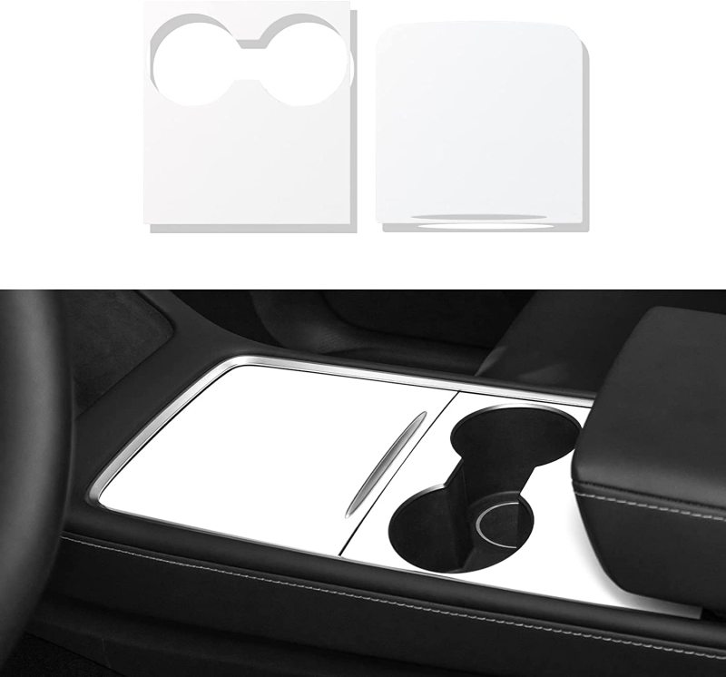 2022 2021 Tesla Model Y Model 3 Center Console Wrap Cover Kit White Only Fit New Center Console