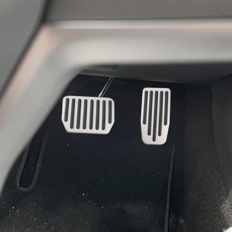 SENZEAL Pedal Covers for Tesla Model 3 Model Y Aluminum Alloy Non-Slip