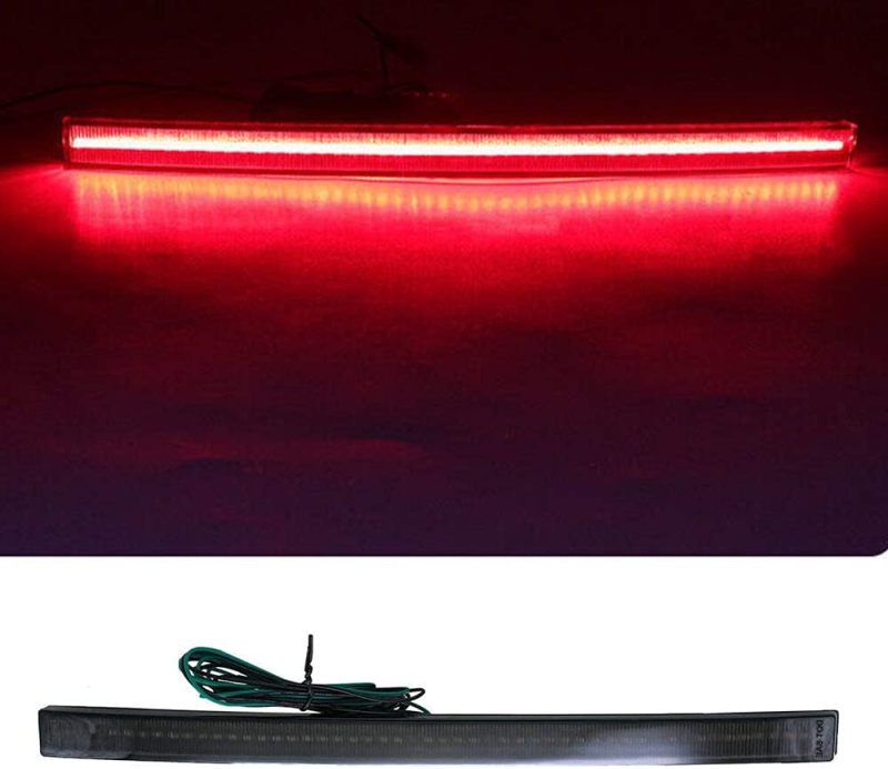 LED Rear Bumper Reflector Lights for 2014 2015 2016 2017 2018 2019 Chevy Corvette C7 LED Reflectors Light Kit Smoked/Red Lens