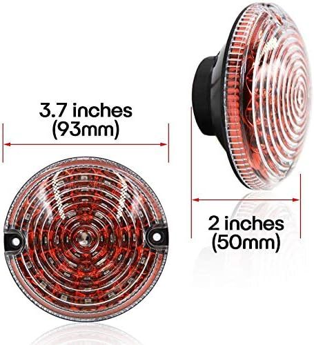 LED Rear Fog Reverse Light 95mm for Land Rover Defender 2001-2016 White Reverse Light Rear Fog Lamp Assembly