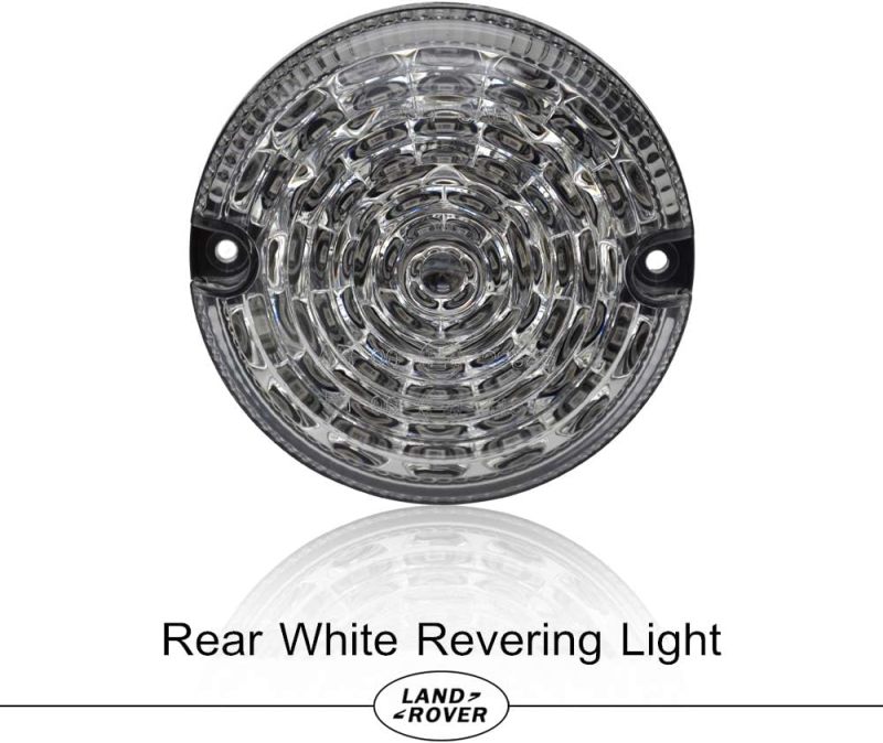 LED Rear Fog Reverse Light 95mm for Land Rover Defender 2001-2016 White Reverse Light Rear Fog Lamp Assembly