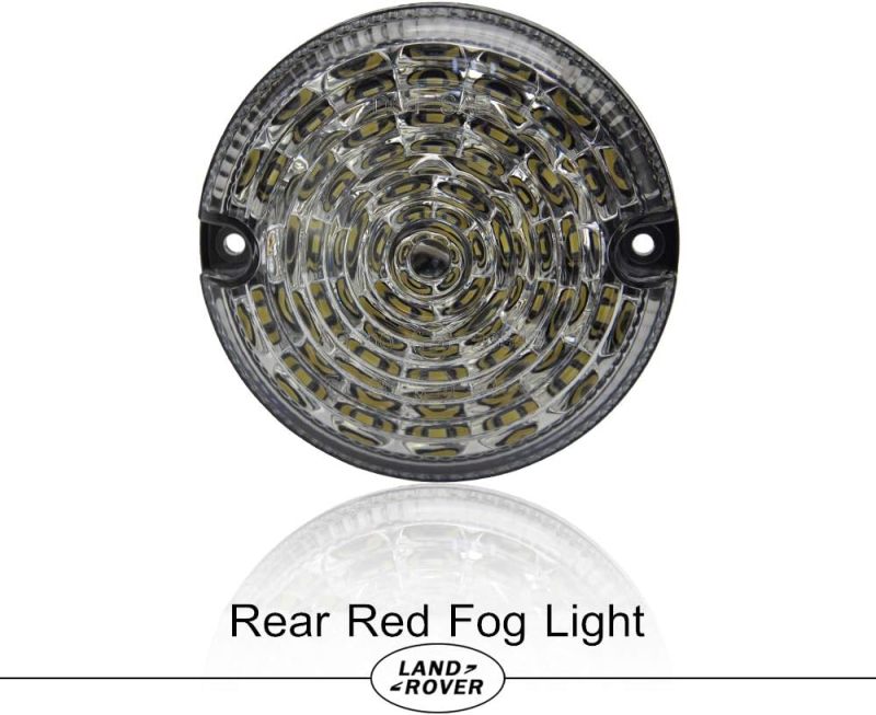 LED Rear Fog Reverse Light 95mm for Land Rover Defender 2001-2016 White Reverse Light Rear Fog Lamp Assembly