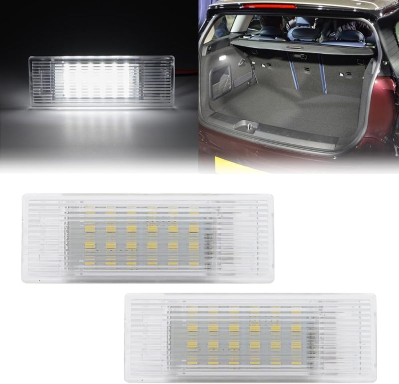 NSLUMO Led Interior Luggage Compartment Lights Replacement for 2015-2023 Mi'ni Clubman F54 Countryman F60 6500K White Led Courtesy Interior Trunk Cargo Light Assembly Error Free