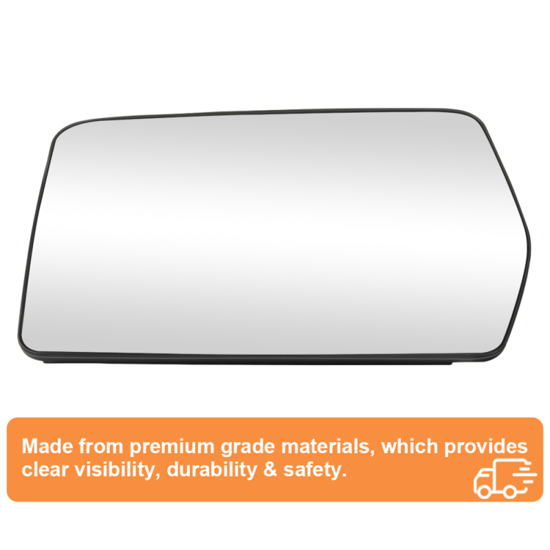 Side Heated Mirror Glass Replacement Compatible with 2004-2014 Ford F150 Mirror 4L3Z-17K707-DB 4L3Z-17K707-DA