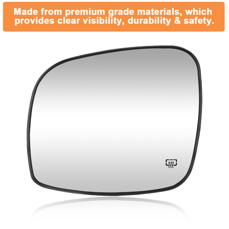 Side Heated Mirror Glass Replacement for 2008-2020 Dodge Grand Caravan 2008-2016 Chrysler Town & Country 2012-2015 RAM C/V 2009-2014 Volkswagen Routan 68026177AB 68026176AB