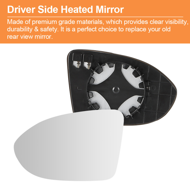 Side Heated Mirror Glass Replacement for Volkswagen Golf 8 VW Golf MK8 2020 2021 2022 2023 5H0857521 5H0857522