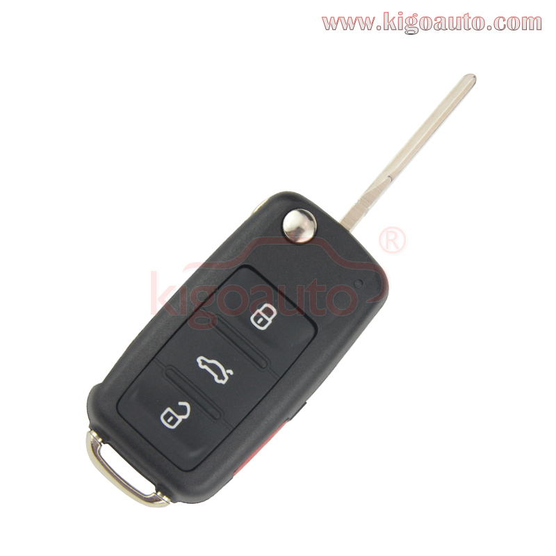5K0837202R 315Mhz 3 button with panic HU66 blade remote key NBG010180T for VW Beetle Passat Jetta Tiguan 2014