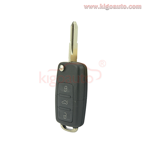 Flip key 3 button 433Mhz NE72 blade for Peugeot Citroen