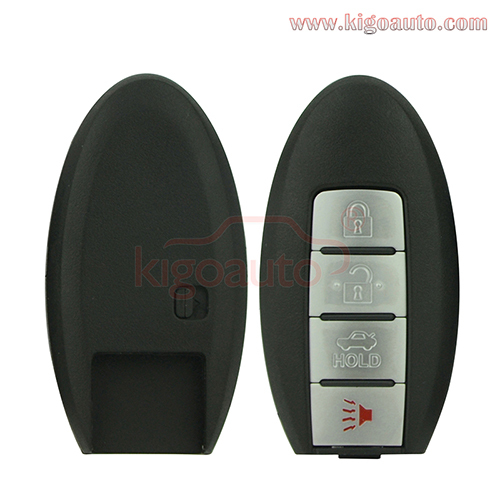 FCC KR55WK48903 Smart key case 4 button for Nissan key shell (with notch)