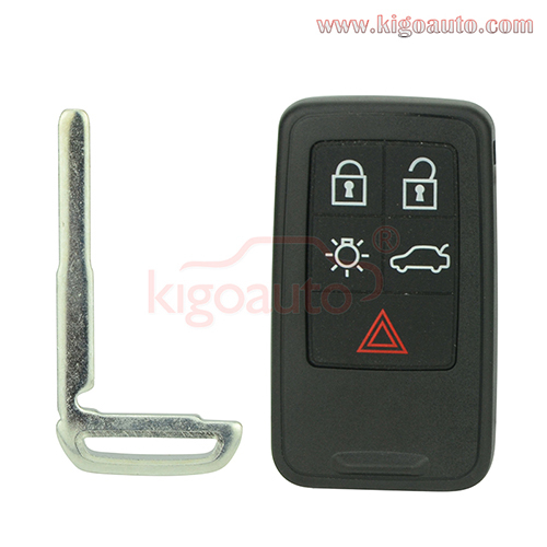 Smart key 5 button 434Mhz FCC KR55WK49266 for Volvo XC70 V70 XC60 S80 S60
