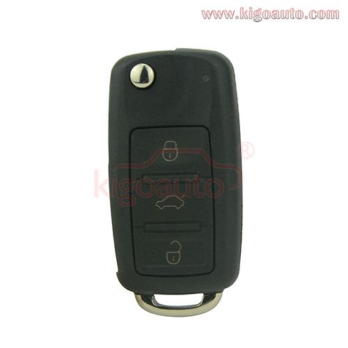 FCC 3D0 959 753 AA Flip key shell 3 button for VW Touareg 2004-2009